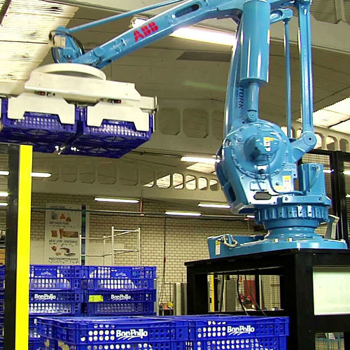 Palettierer für Kunststoffkisten - E2 - Sinterpack - Roboter / Umschlag / für Karton