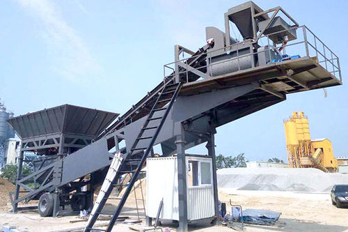 Mobile Betonmischanlage - YHZS35 - Henan YCZG Machinery Manufacture Co.Ltd - kompakt / automatisch / 2-Achs