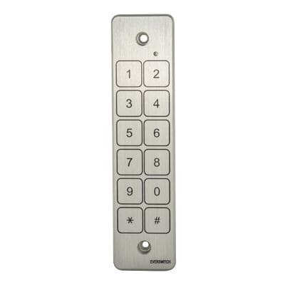 Nummernblock / 12 Tasten - AT1G26-200 - Barantech - wandmontiert / Piezo / Metall