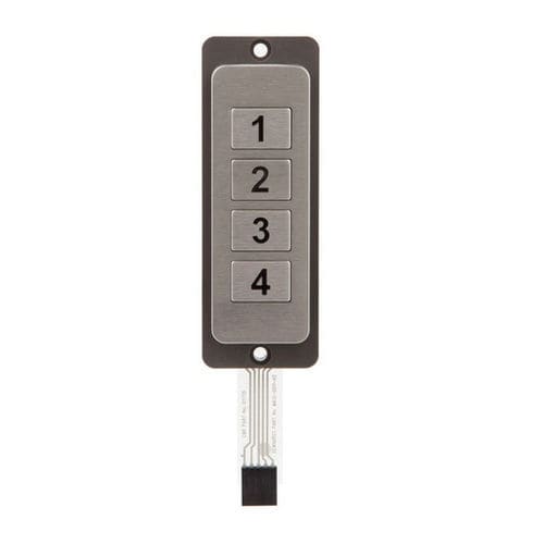 Nummernblock / 4 Tasten - MA12  - Dewhurst - einbaufähig / IP66