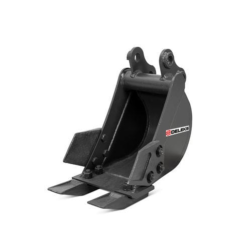 Standardschaufel mit Zähnen - M100B200 - DELEKS - für Hydraulikbagger / mit 2 Zähnen
