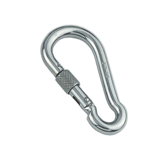 Karabiner mit Verriegelung - 814594 series - Marinetech Edelstahlhandel - Edelstahl / symmetrisch
