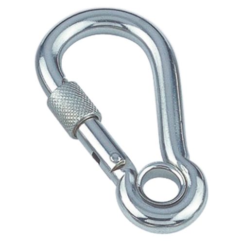 Karabiner mit Verriegelung - 8232 series - Marinetech Edelstahlhandel - Edelstahl / asymmetrisch