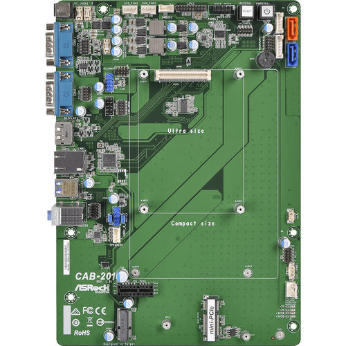 Micro-ATX-Mainboard - CAB-201 - ASRock Industrial - Pico-ITX / Intel® Apollo Lake / SATA3