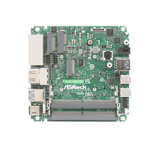 NUC-Mainboard - NUC-155H R2  - ASRock Industrial - Intel® Core™ Ultra / DDR5 SO-DIMM / SATA3