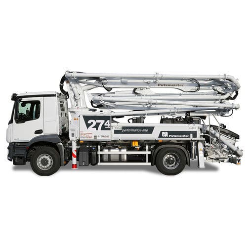 Mobile Autobetonpumpe - BSF 27-4 - Putzmeister - für Baustelle / für Außenbereich / Kolben