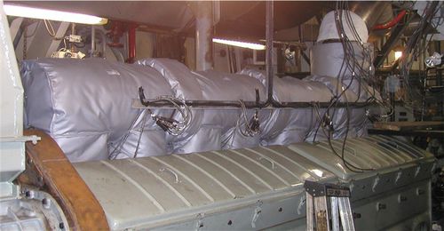 Abnehmbarer Isoliermantel - FEM series - Firwin Corp. - Auslass / für Motoren / Metalldraht