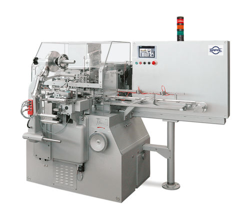 Automatische Verpackungsmaschine - DBD 0500-1 - Sapal SA - Falteinschlag / Tabletten / für Pulver