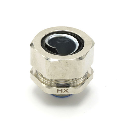 Kabelverschraubung / vernickeltes Messing - HX-DPJ series - YUEQING HONGXIANG CONNECTOR MANUFACTRER CO., LTD - Edelstahl / IP66 / Gewinde