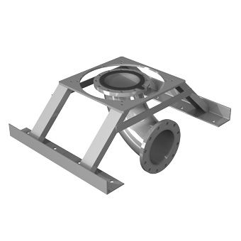 Hydraulikanschluss - KBC  - Zenit - Flansch / rechtwinkelig / Gusseisen