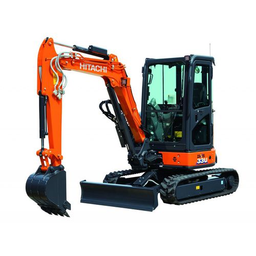 Minibagger - ZX33U-6 - Hitachi Construction Machinery Europe - auf Raupen / für Baustellen / mit kurzem Schwenkradius