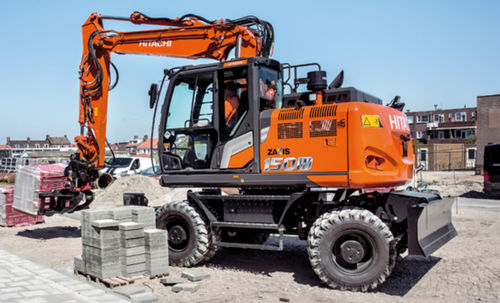 Mittelgroßer Bagger - ZX150W-7 - Hitachi Construction Machinery Europe - Rad / Diesel / für Baustellen