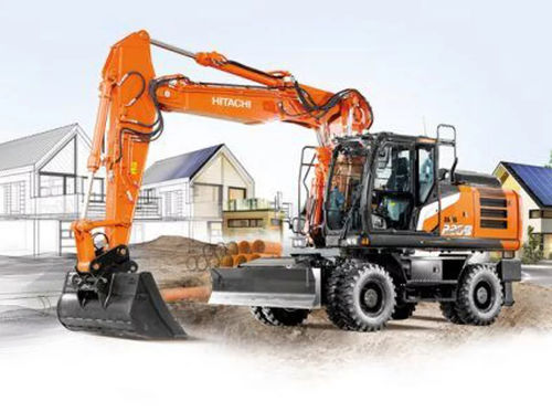 Mittelgroßer Bagger - ZX220W-7 - Hitachi Construction Machinery Europe - Rad / Diesel