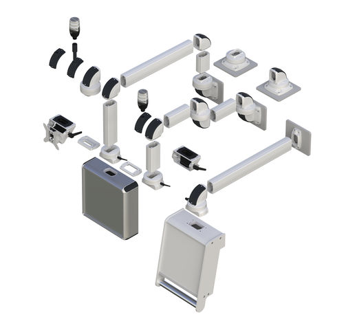 Tragarmsystem für Schaltkoffer - TK045 - TEKNOKOL Support Arm and Enclosure systems - Aluminium / Geräte / für Flachbildschirm