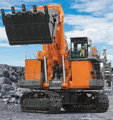 Großformatiger Bagger - EX3600-7, FCO - Deere-Hitachi Construction Machinery - auf Raupen / Tier 4 Final / für Bergbau