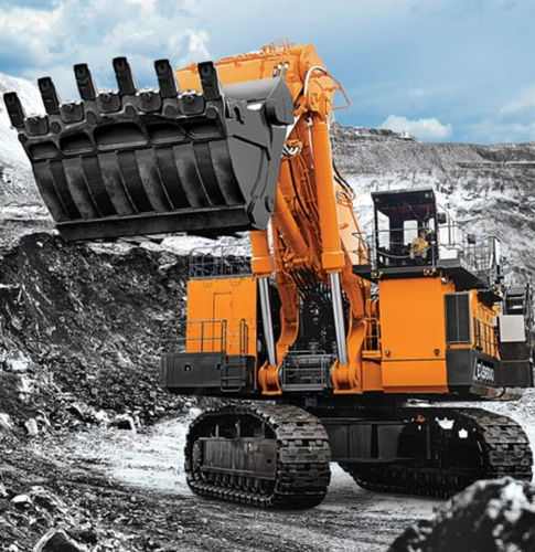 Großformatiger Bagger - EX5600-7, FCO - Deere-Hitachi Construction Machinery - auf Raupen / Tier 4 Final / für Bergbau
