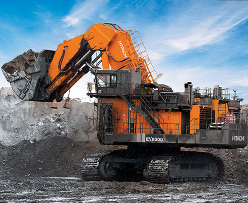 Großformatiger Bagger - EX8000-7, FCO - Deere-Hitachi Construction Machinery - auf Raupen / Tier 2 / für Bergbau