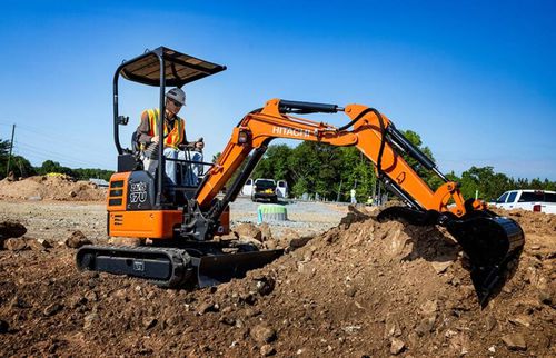 Minibagger - ZX17U-5N - Deere-Hitachi Construction Machinery - auf Raupen / Tier 4 Final / für Baustellen