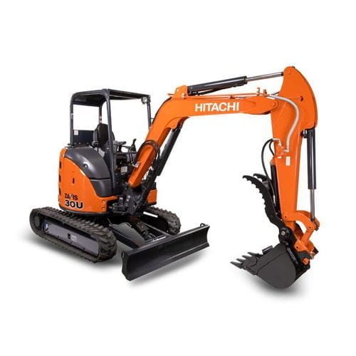 Minibagger - ZX30U-5N - Deere-Hitachi Construction Machinery - auf Raupen / Tier 4 Final / für Baustellen