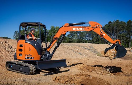 Minibagger - ZX35U-5N - Deere-Hitachi Construction Machinery - auf Raupen / Tier 4 Final / für Baustellen