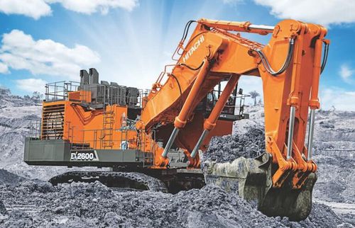 Mittelgroßer Bagger - EX2600-7B, T4F - Deere-Hitachi Construction Machinery - auf Raupen / Diesel / für Bergbau