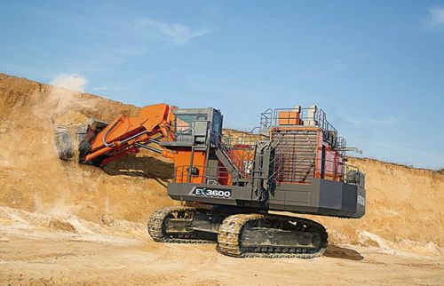 Mittelgroßer Bagger - EX3600-7B, T4F - Deere-Hitachi Construction Machinery - auf Raupen / Diesel / für Bergbau