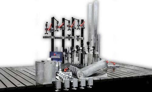 Mechanischer Spannsatz - Set 3 - FÖRSTER welding systems GmbH - für T-Rille / zum Schweißen / regelbar
