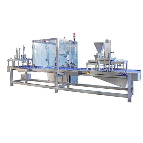 Automatische Füllanlage - RBT1 - NOREA PANCOLINI - für Töpfe / für Lebensmittel / für die Lebensmittelindustrie