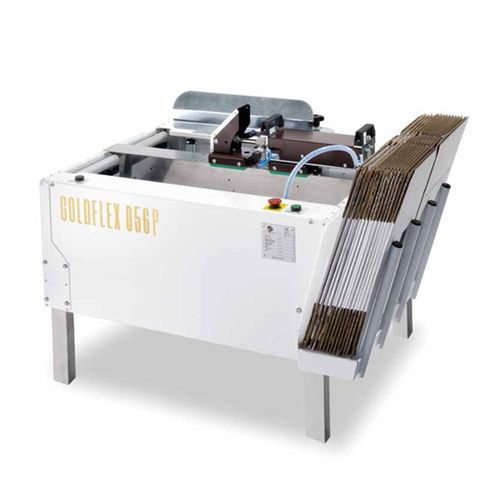 Halbautomatischer Kartonaufrichter - GOLDFLEX 056P - MARCHETTI PACKAGING S.r.l. - mit Klebeband / pneumatisch