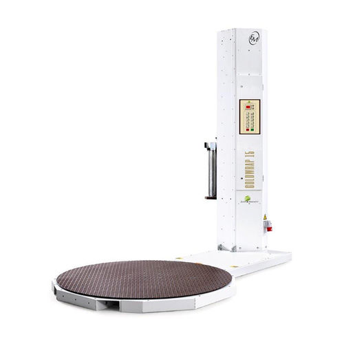 Stretchwickler mit Drehteller - GOLDWRAP 15 - MARCHETTI PACKAGING S.r.l. - halbautomatisch / Paletten / mit Stretchfolie