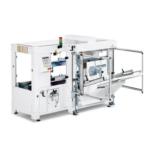 Automatischer Kartonaufrichter - GOLDFLEX - MARCHETTI PACKAGING S.r.l. - Hotmelt-Klebstoff / mit Klebeband / mit hohem Durchsatz