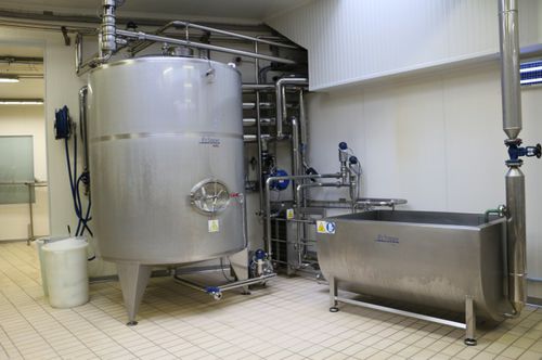 Molke-Becken - PRIAMO FOOD TECHNOLOGIES - für Käse / Edelstahl