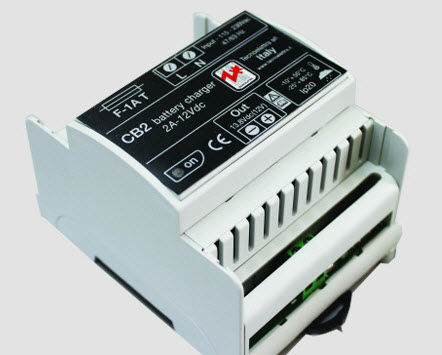Batterieladegerät auf DIN-Schiene - CB2 - Tecnoelettra - universell / automatisch