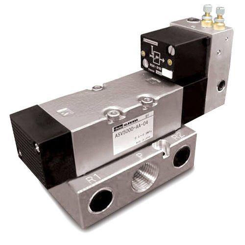 Pneumatik-Wegeventil / zur Lufteinsparung - AS series - Parker Pneumatic Division Europe - Schieber / mit manueller Bedienung / mit elektrischer Bedienung