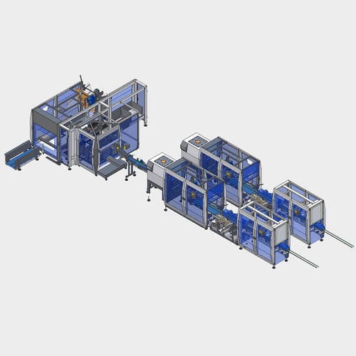 Verpackungsanlage für Platte - DM PACK - für Glas / Becher / für Kunststoff
