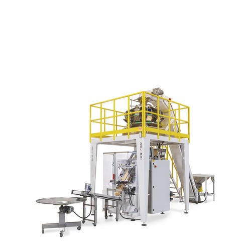 Absackmaschine mit Assoziativwaage - D series - DOLZAN IMPIANTI - schräg / Flow-Pack / automatisch