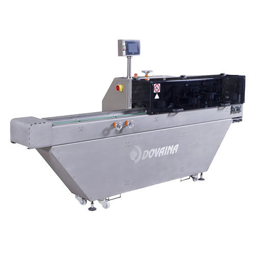 Automatische Brotschneidemaschine für die Industrie - BPI-100 - DOVAINA UAB - halbautomatisch / mit Schneidscheibe / vertikal