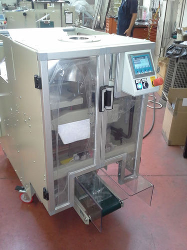 Vertikale Absackmaschine - GFT120A - G.F.T. AUTOMAZIONI - Flow-Pack / PLC-gesteuert / für Kleinteile