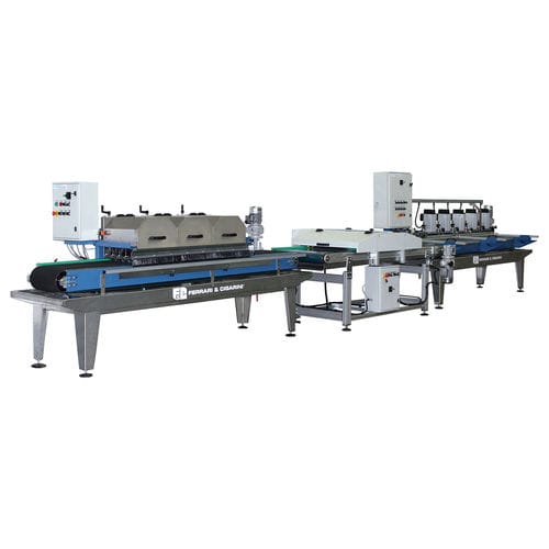 Rundmesser-Schneidanlage - COMPACT LINE 3 - Ferrari & Cigarini srl - für Marmor / für Keramik / für Ziegel