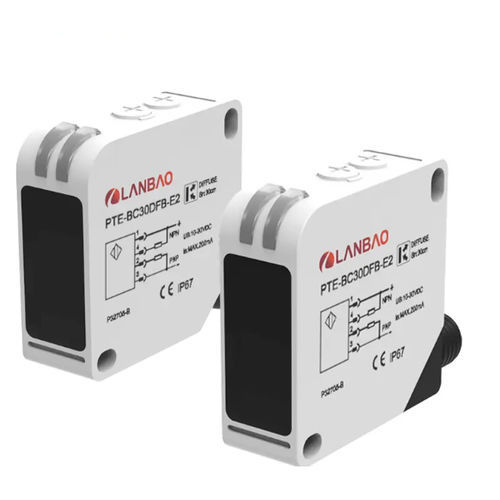 Optoelektronischer Sensor / polarisierte Rückbeleuchtung - PTE-PM5SK series - Shanghai Lanbao Sensing Technology Co., Ltd. - rechteckig / rotes Licht / polarisiert