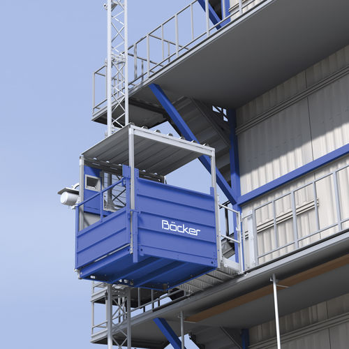 Zahnstangen-Lastenaufzug - Super-Lift MX 1024 - Böcker Maschinenwerke GmbH - elektrisch / für das Bauwesen / für Baustelle