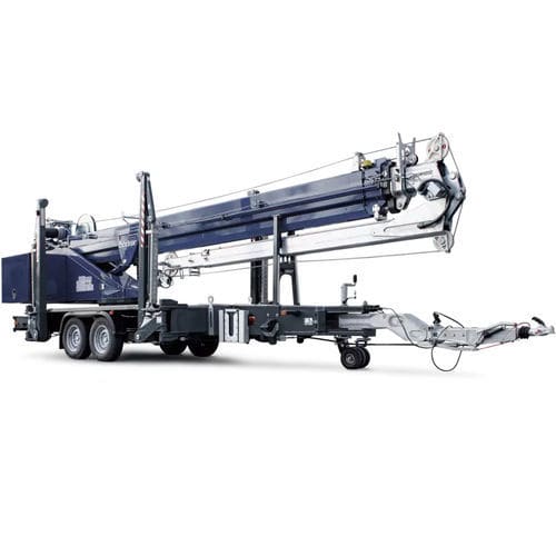Anhängermontierter Kran - AHK 30 series  - Böcker Maschinenwerke GmbH - Teleskop / für Baustelle / für Hubanwendungen