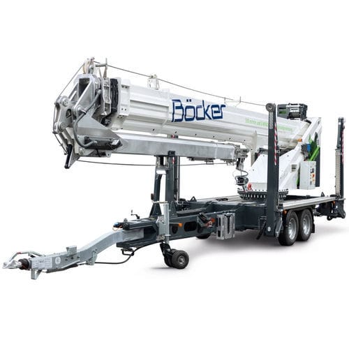 Anhängermontierter Kran - AHK 36 series  - Böcker Maschinenwerke GmbH - Ausleger / Teleskop / für Baustelle
