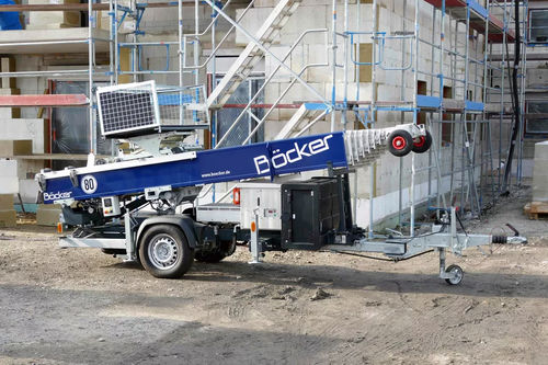 Elektrischer Lastenaufzug - Junior 24e - Böcker Maschinenwerke GmbH - batteriebetrieben / für das Bauwesen / für Baustelle
