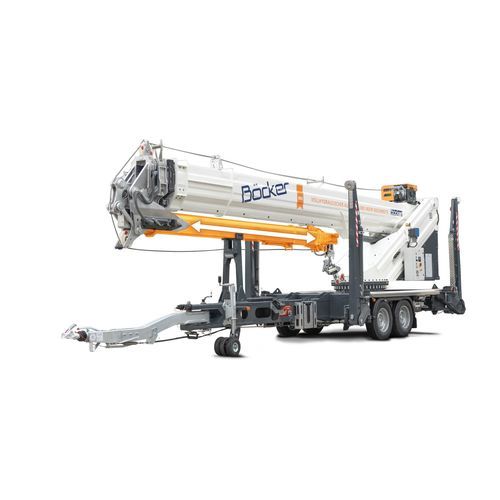 Anhängermontierter Kran - AHK 36e X - Böcker Maschinenwerke GmbH - Teleskop / für Baustelle / für Hubanwendungen