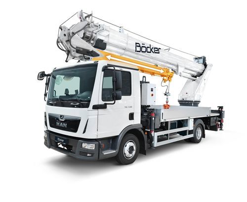 LKW-montierter Kran - AK 37 X - Böcker Maschinenwerke GmbH - Teleskop / für Baustelle / für Hubanwendungen
