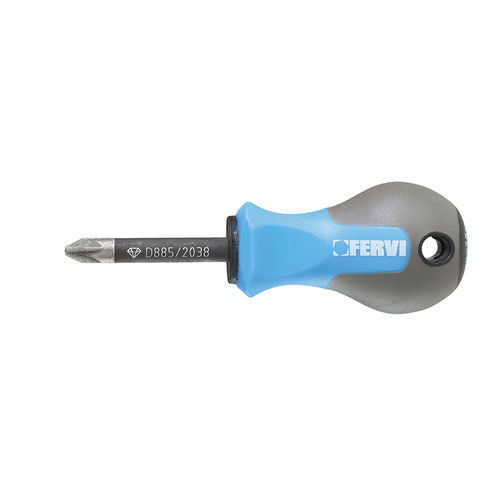 Pozidriv-Schraubendreher - D885/2038 - FERVI - mit kurzem Griff