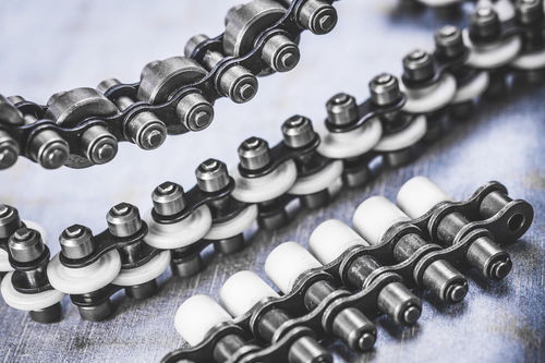 Kette für Antrieb - 08B-1 - Iris Chains - Edelstahl / Umschlag / Stau