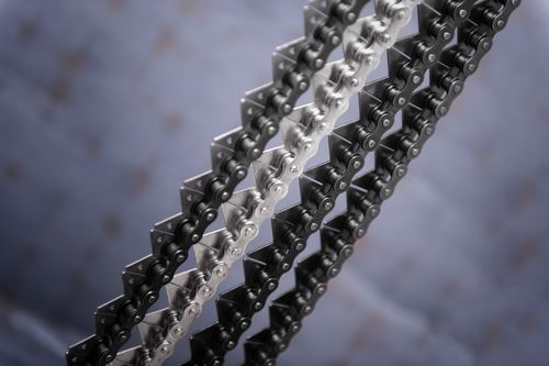 Kette für Antrieb - 06B-1 - Iris Chains - Edelstahl / Rollen / maßgefertigt