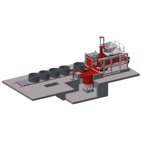 Produktionsanlage für Drainagerohre - BLIZZARD - TOPWERK - für Kisten / für Betonschacht / automatisch
